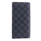 LOUIS VUITTON LV Damier Graphite Portefeuille Brazza Wallet N62665 #AG491