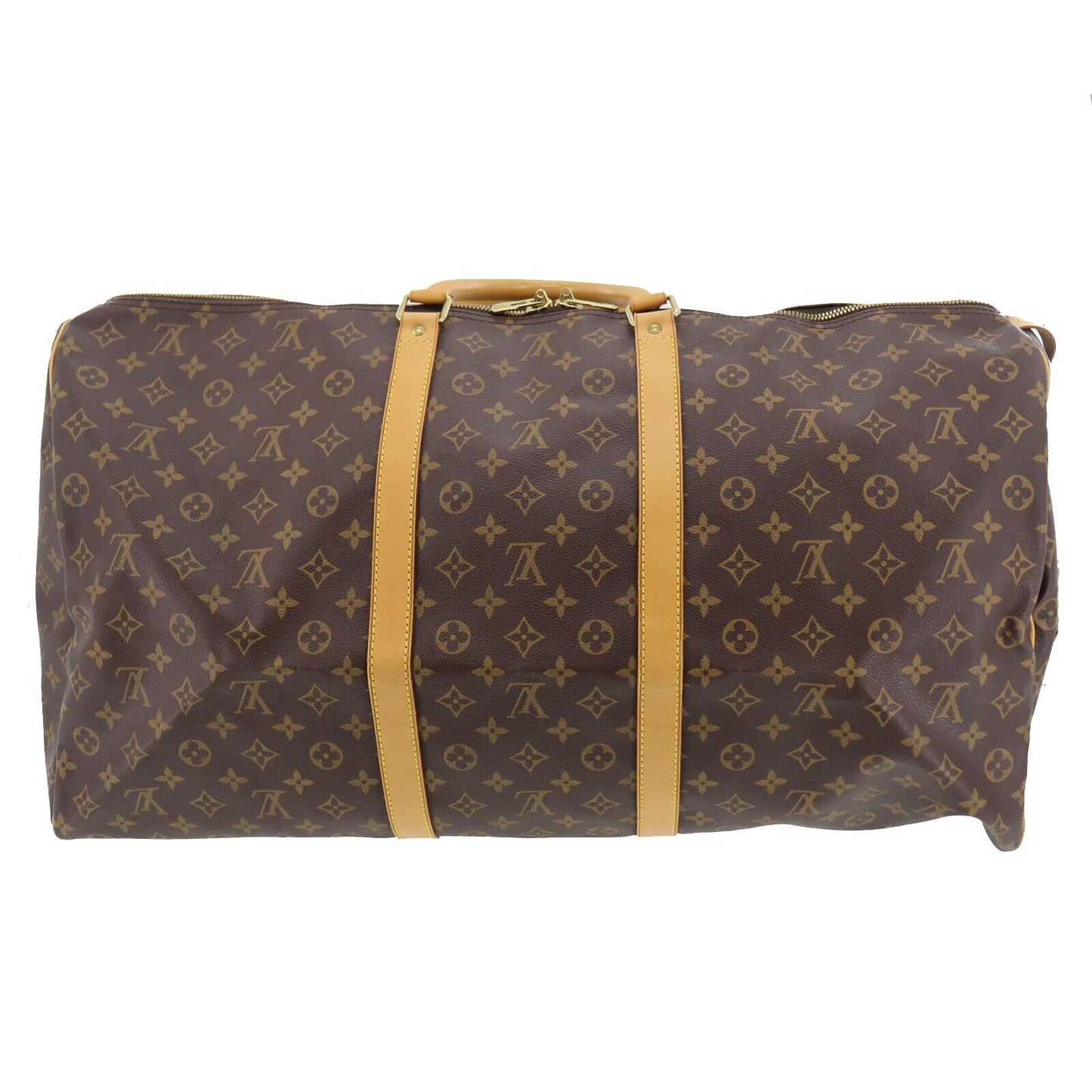 LOUIS VUITTON LV Keepall 60 Boston Handbag Brown Monogram M41422 #BQ377