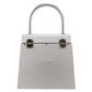 Salvatore Ferragamo Gancini Hand Bag Silver Aluminum #AG642