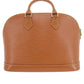 LOUIS VUITTON LV Alma PM Handbag Epi Leather Brown M54148 #DA584