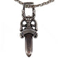 Chrome Hearts Dagger Pendant Necklace Charm Silver 925 #AG313