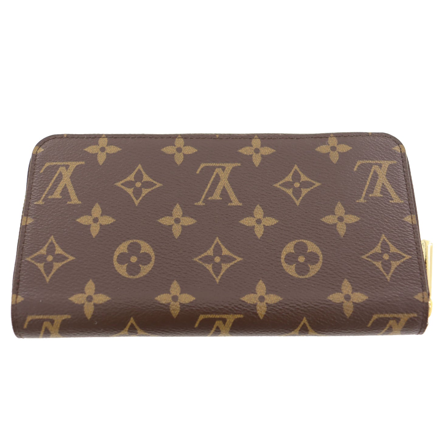 LOUIS VUITTON LV Wallet Zippy Wallet Monogram Canvas Leather M42616 #AG495