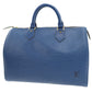 Louis Vuitton LV Speedy 30 HandBag Epi Leather Blue M43005  #BY107