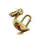 HERMES Cadena Padlock Used Pelican Motif Gold-Plated Vintage #CY160