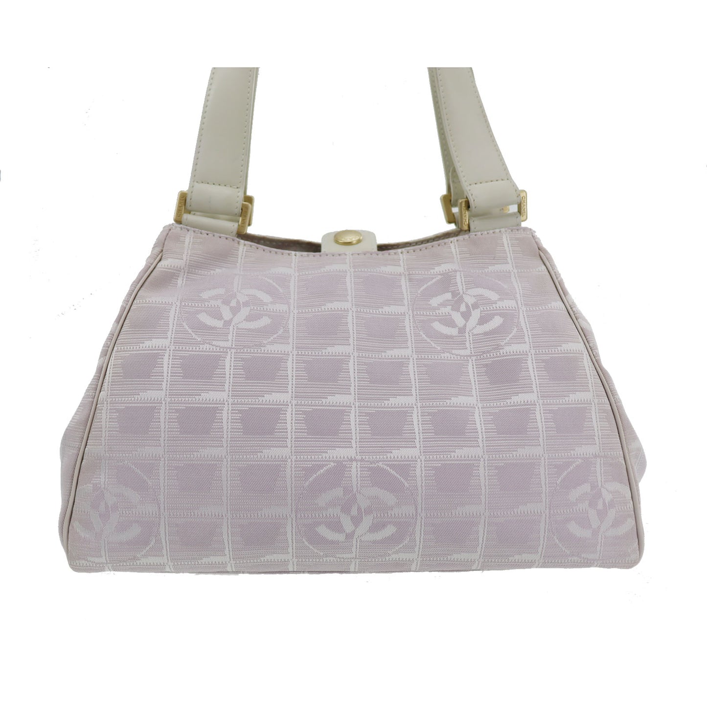 CHANEL New Travel Line Baby Pink Tote Handbag Nylon #CN8