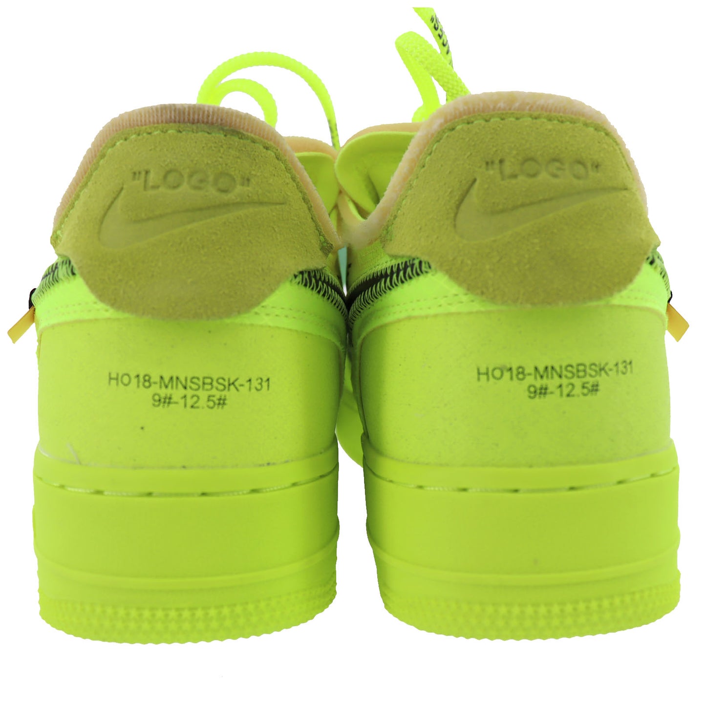 Nike Air Force 1 Low Lace Up Shoes Sneakers Volt Size 10 Fluorescent Green AE997