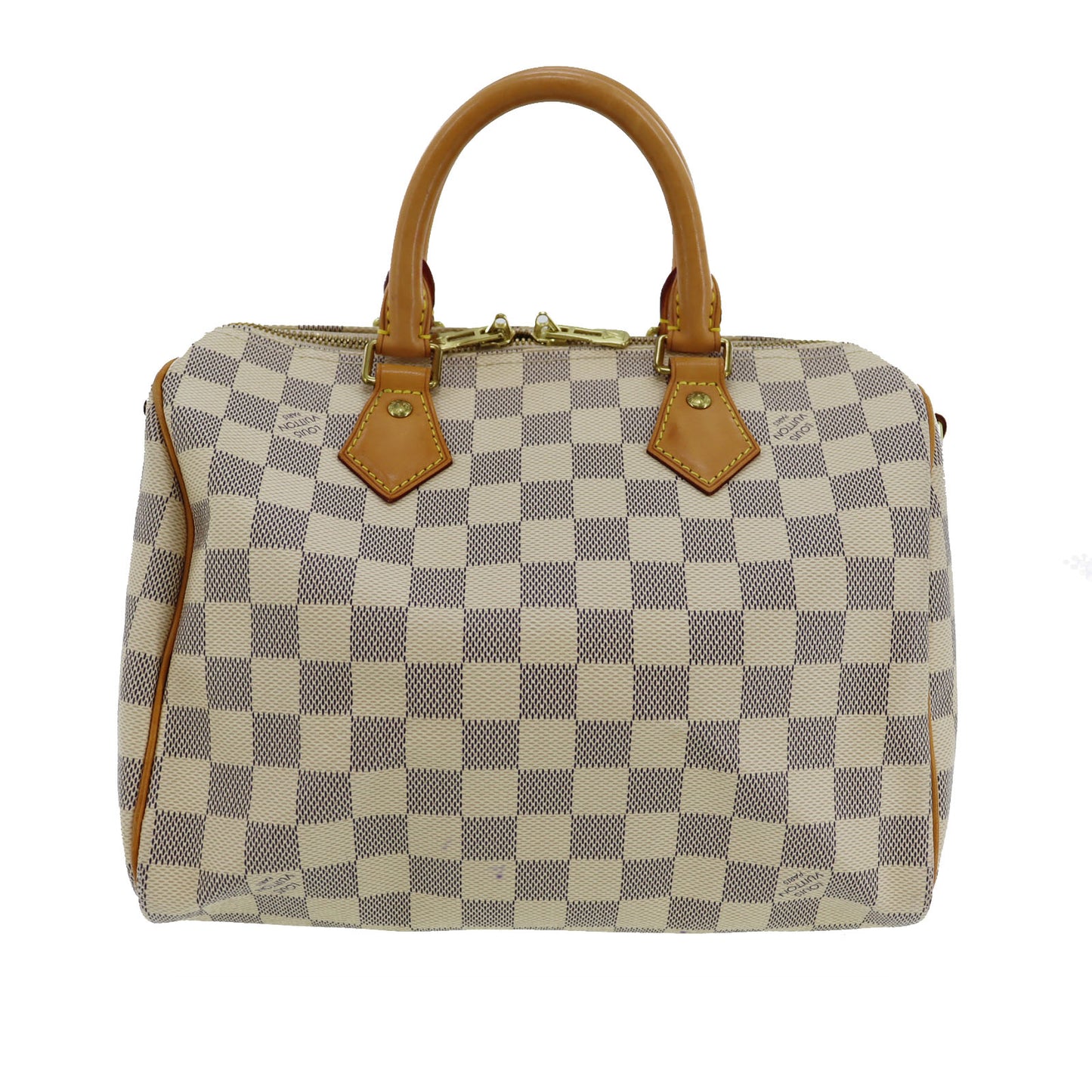 LOUIS VUITTON LV Speedy Bandouliere 25 Damier Azur Handbag N41000 #AH617