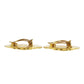 CHANEL CC Logos Round Gold Clip-On Circle Earrings 2853 #BR163