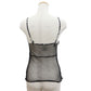 CHANEL Camisole Mesh Beads Black Size 38 #AH106