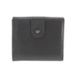 CHANEL CC Logos Bi-fold Wallet Black Caviar Skin Leather #CS563