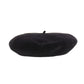 Christian Dior Beret Preschoolers Hat 100% Wool Black Kids T3 #CO56