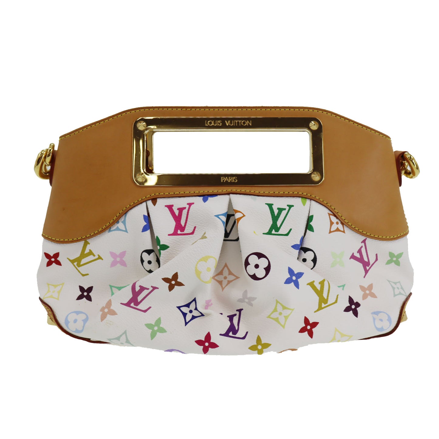 Louis Vuitton LV Multicolor Judy PM Shoulder Handbag White M40257 #BS705