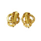 CHANEL CC Logos Earrings Gold Clip-On #CG516