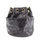 CHANEL Bicolore Shoulder Bag Black Lambskin #CK784