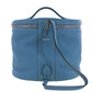 HERMES Inter City HandBag Cosmetic Box Blue Taurillon Clemence #BU382