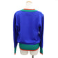 Yves Saint Laurent Long Sleeve Blue Knit Size M 100% Wool #AH144