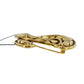 CHANEL CC Logos Matelasse Pin Brooch Gold Plated 1152 #AH139