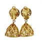 CHANEL CC Logos Earrings Gold Clip-On  #BT580