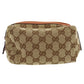 GUCCI Original GG Canvas Pouch Brown #AG742