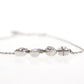 Christian Dior Rhinestone Necklace Silver #CP131