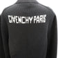 GIVENCHY Long Sleeve Knit Sweater Tops Black 100% Cotton #AH529