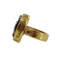 CHANEL CC Logos Finger Ring Gold Plated #CE262