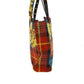 GIANNI VERSACE Used Tote Shoulder Bag Red Black Blue Canvas Vintage #AH100