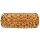 FENDI Rattan Basket Bag cylindrical Handbag Brown Leather #AG644