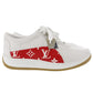 Louis Vuitton x Supreme LV New Running Lace Up Shoes White #AF799