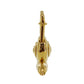 HERMES 1995 Limited Snail Charm Top Cadena Gold Plated #CA249