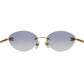 CHANEL Rimless Medical Glasses Sunglasses Blue Eye Wear #CH54