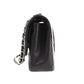 CHANEL Matelasse 25 Double Flap Shoulder Bag Black Lambskin  #CJ765