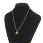 CHANEL CC Logos Necklace Pendant Gold-Plated 376 #CD725