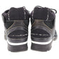 CHANEL Sneakers Tweed Black Suede Leather 40 1/2 #AH563