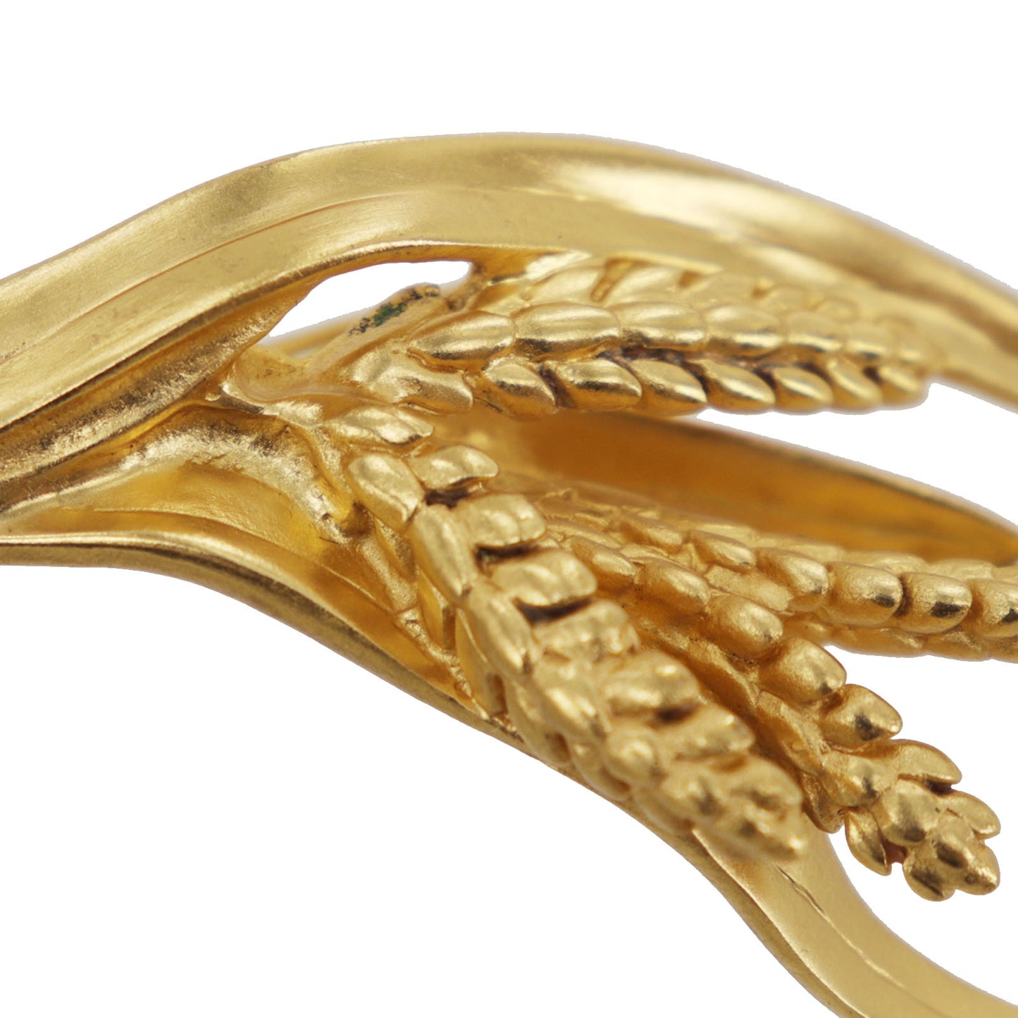 CHANEL Rice Ear Motif Pin Brooch Gold Plated 99P #DA607