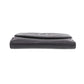 CHANEL CC Logos Bi-fold Wallet Black Caviar Skin Leather #CS563