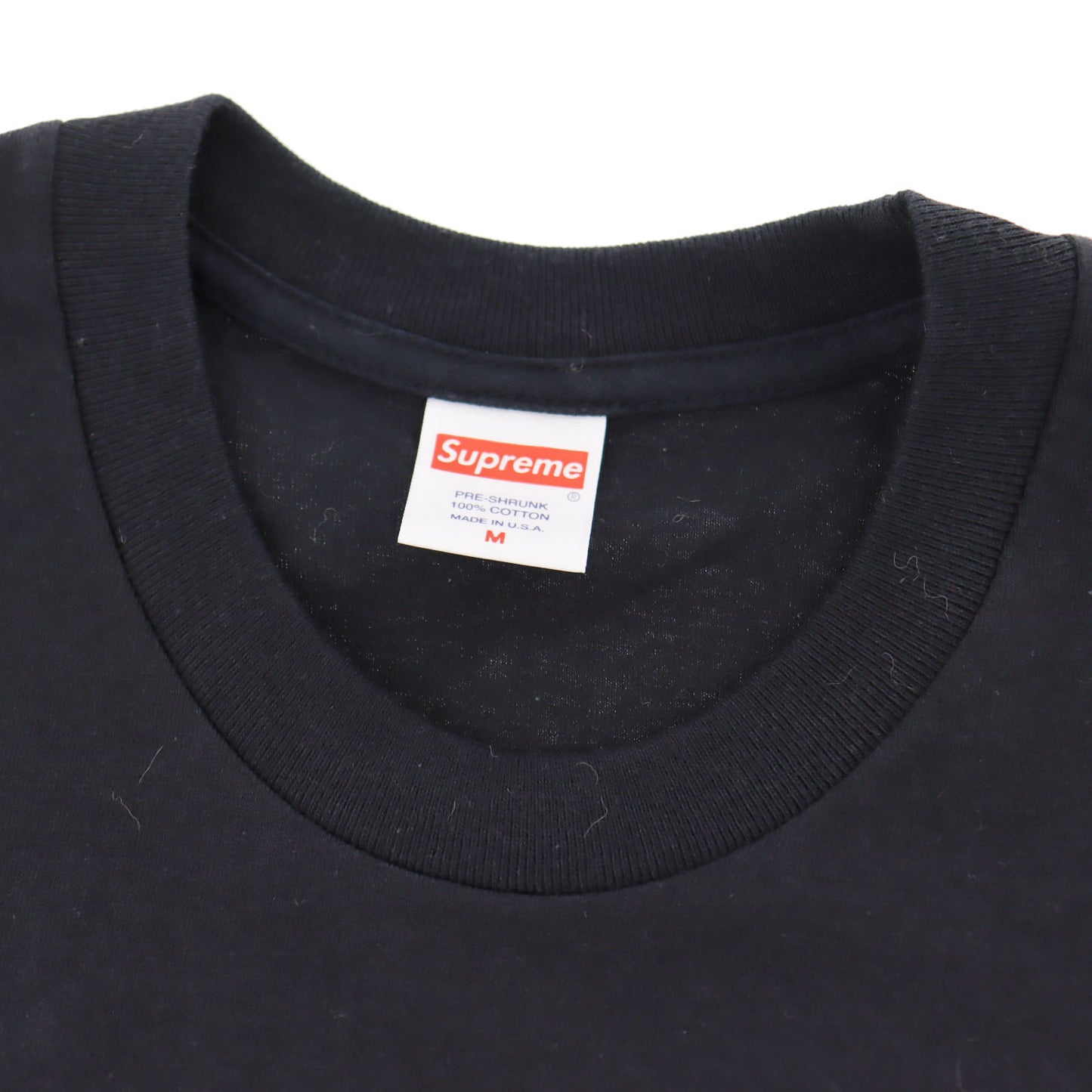 Supreme Logos Short Sleeve T-shirt Black Size M Cotton U.S.A. #AG845