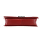 CHANEL BOY CHANEL Shoulder Bag Dark Red Lambskin Leather #CT845