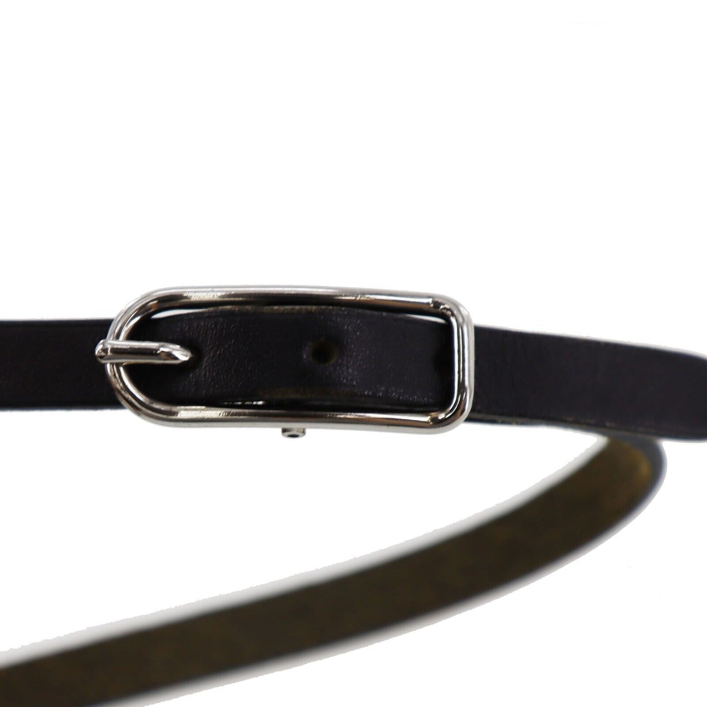 HERMES Api 3 Belt Leather Bracelet Paris Black #AG709