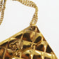 CHANEL CC Logo Used Matelasse Swing Pin Brooch Gold Plated 26 Vintage #BX144 S