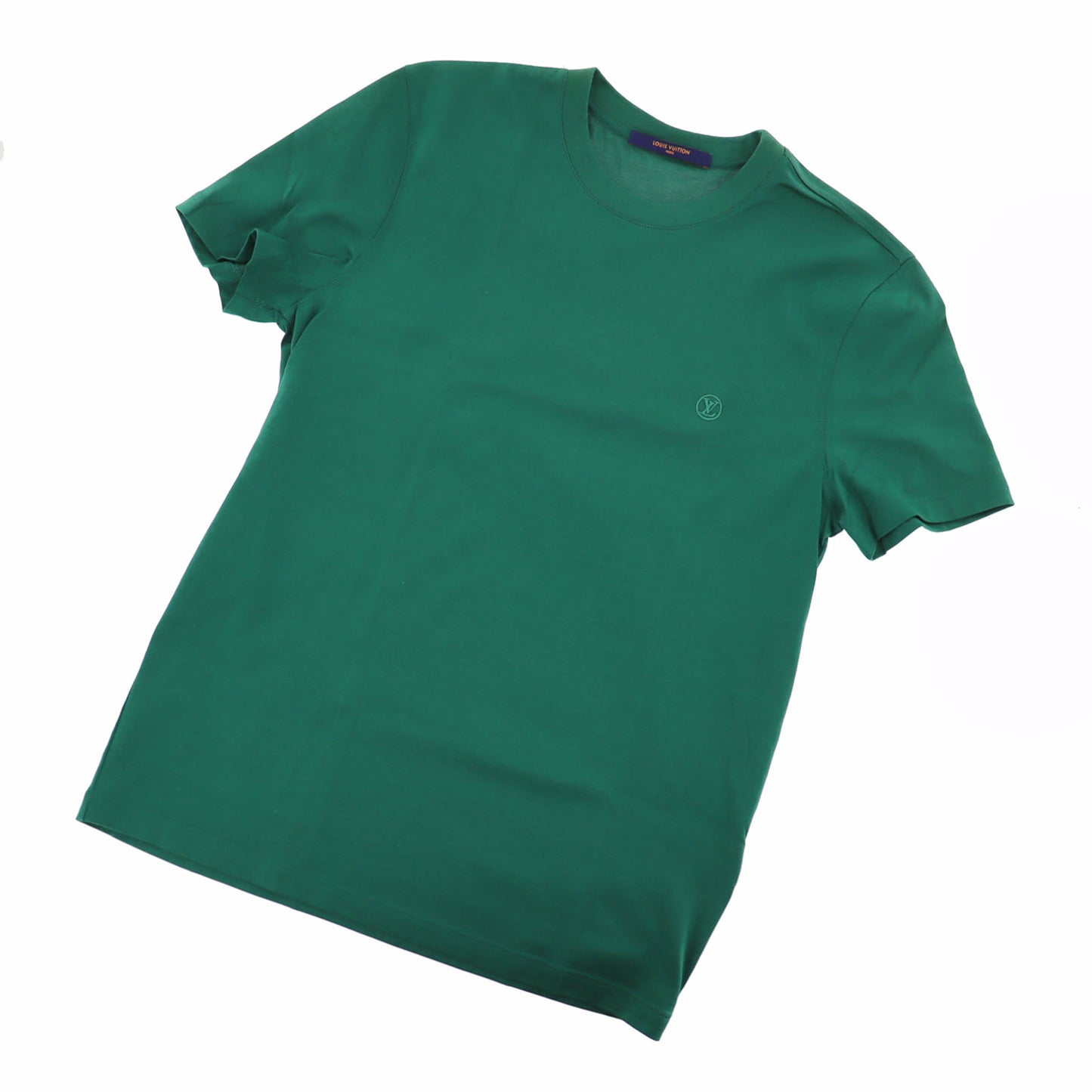 LOUIS VUITTON LV Short Sleeve T-shirt Cotton Green Size S Italy #AH523