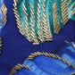 Dior Swimwear Swimsuit Blue Seashell Nylon Polyurethane Size L #AG674