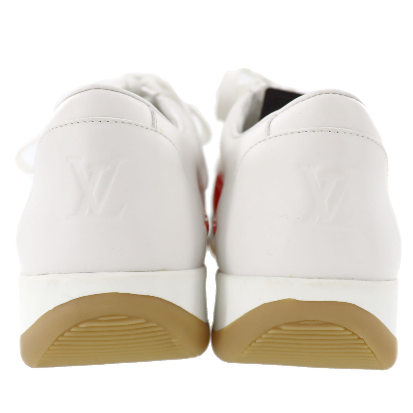 Louis Vuitton x Supreme LV New Running Lace Up Shoes White #AF799