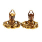 CHANEL CC Logos Earrings Gold Clip-On 2 3 #CH872