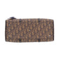 Christian Dior Trotter Flower Handbag Brown PVC #EC853