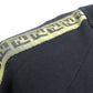 FENDI Logos Jacket Tops Black Gold Wool 100% Size 50 #AG844