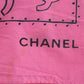 CHANEL CC Logos Pink Used Large Scarf Cotton #AH585 S