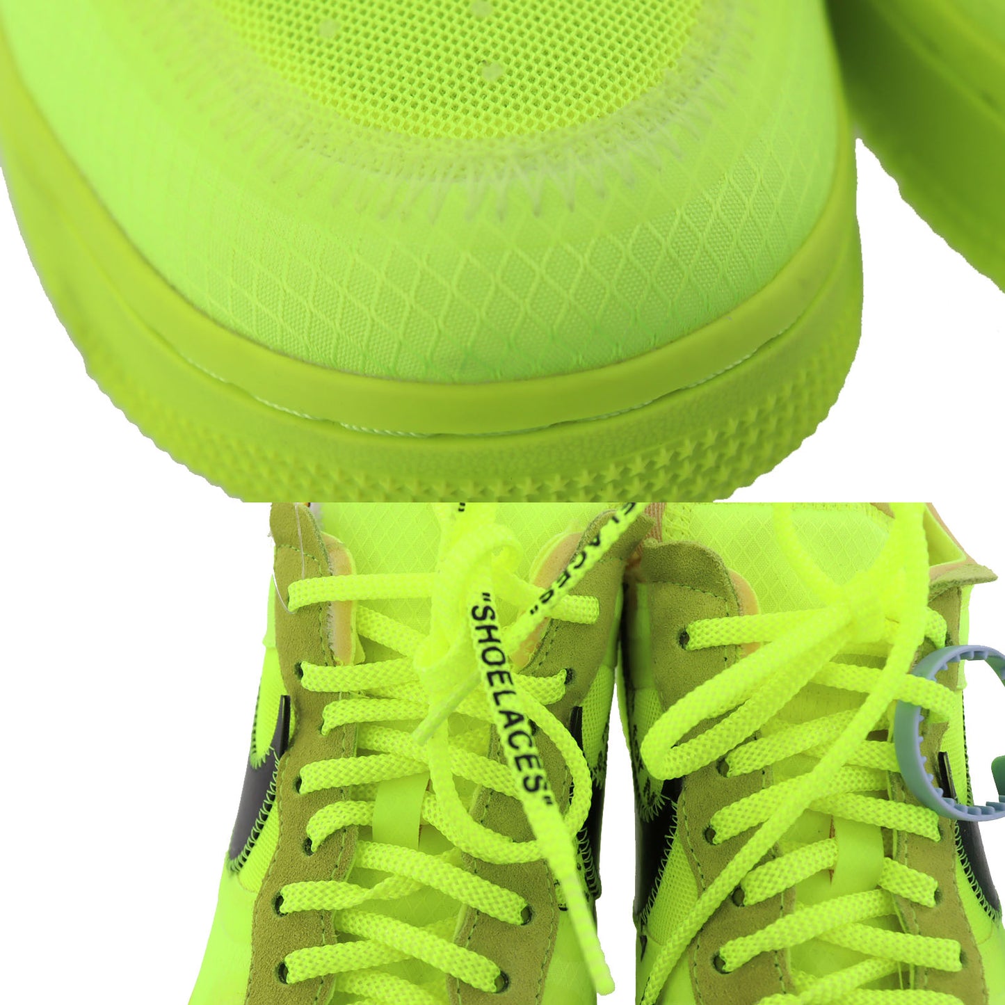 Nike Air Force 1 Low Lace Up Shoes Sneakers Volt Size 10 Fluorescent Green AE997