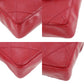 CHANEL Bicolore Bum Bag Red Leather Lambskin #CD921