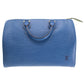 Louis Vuitton LV Speedy 30 HandBag Epi Leather Blue M43005  #BY107